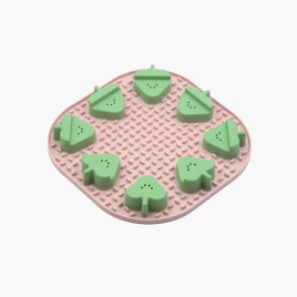 FIBOO Snoopy + fibnoose килимок для злизування ласощів і їжі з елементами гри, рожевий