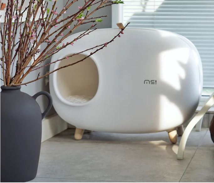 Video MAKESURE Туалет для котів, моховий зелений - 1