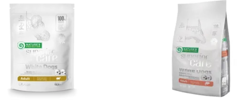сухий корм для білих собак