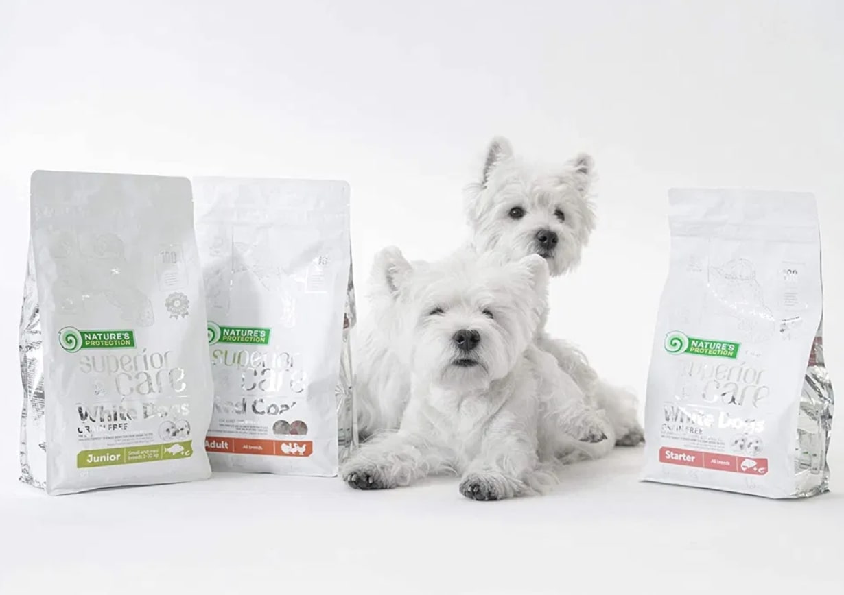 корм для білих собак дрібних порід