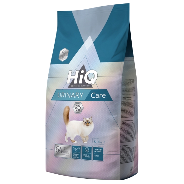 HiQ Urinary Care Сухий корм для профілактики і лікування сечо-кам'яної хвороби у дорослих котів, 6,5 кг